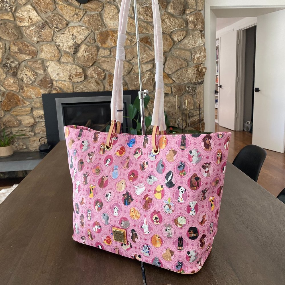 NWT Disney Dooney & Bourke Pink Dog Shopper Tote Handbag - Picture 3 of 10